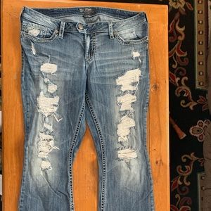 Junior plus Silver jeans
